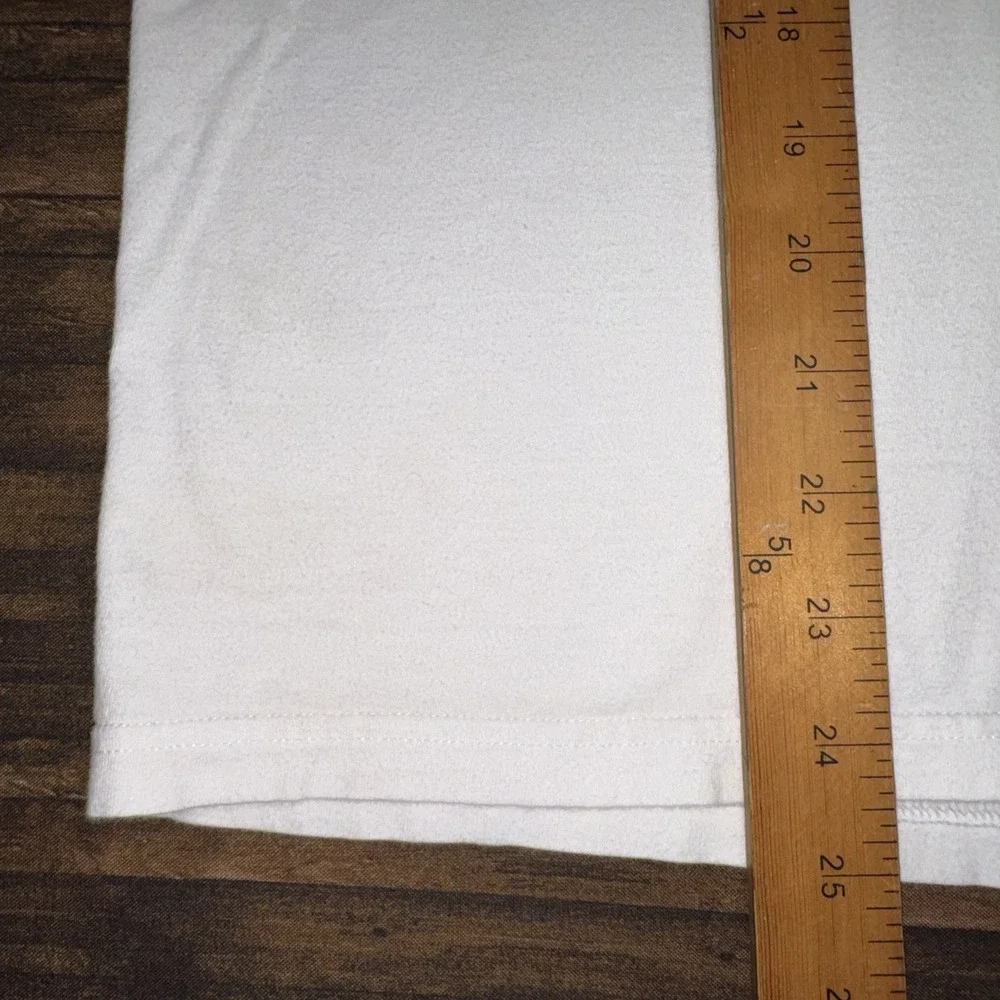 Polo Ralph Lauren Shirt Men M White Good V-Neck Polo Pony Classic Fit